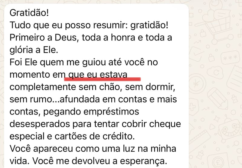 🙏 VOCÊ ME DEVOLVEU A ESPERANÇA