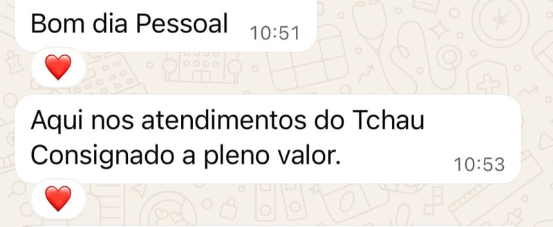 👋 TCHAU CONSIGNADO A PLENO VAPOR