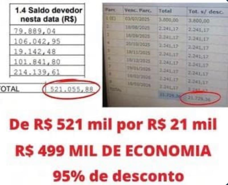 💎 R$ 499 MIL DE ECONOMIA