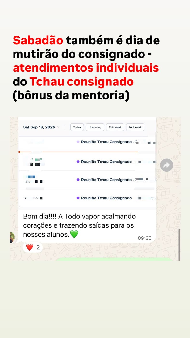 👥 MUTIRÃO DO CONSIGNADO ATÉ NO SÁBADO