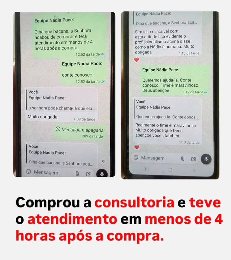 ⚡ ATENDIDA EM MENOS DE 4 HORAS